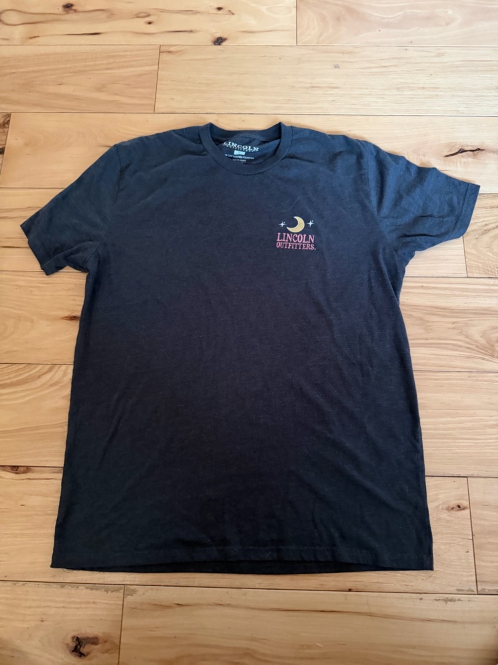 Women's Black Graphic Tee - Moon Logo